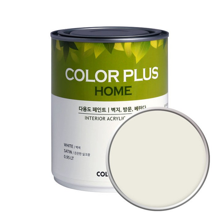 노루페인트 컬러플러스 홈 페인트 1L, 크리미화이트