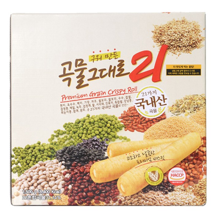 곡물그대로21 크리스피롤, 1500g, 1개