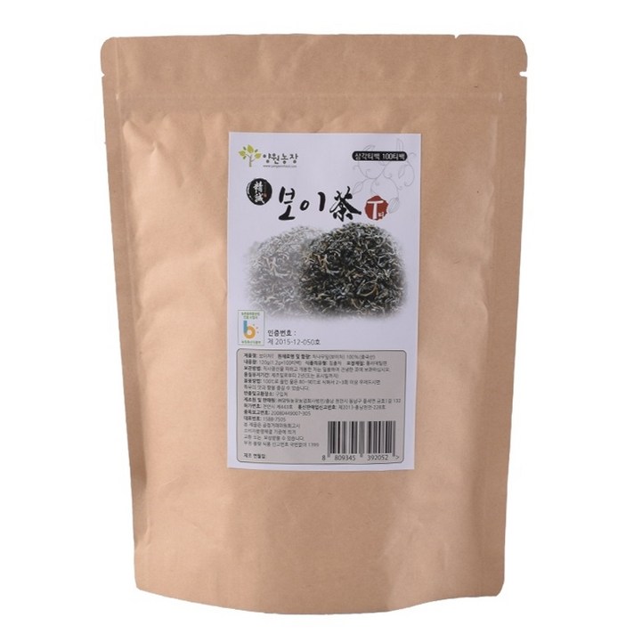 양원농장 보이차T, 1.2g, 100개