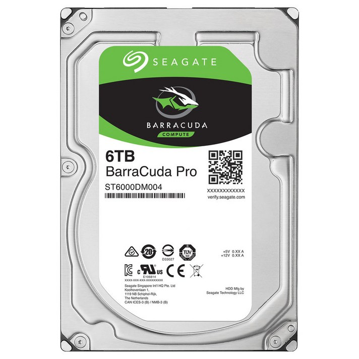 씨게이트 Barracuda Pro SATA3 HDD, ST6000DM004, 6TB