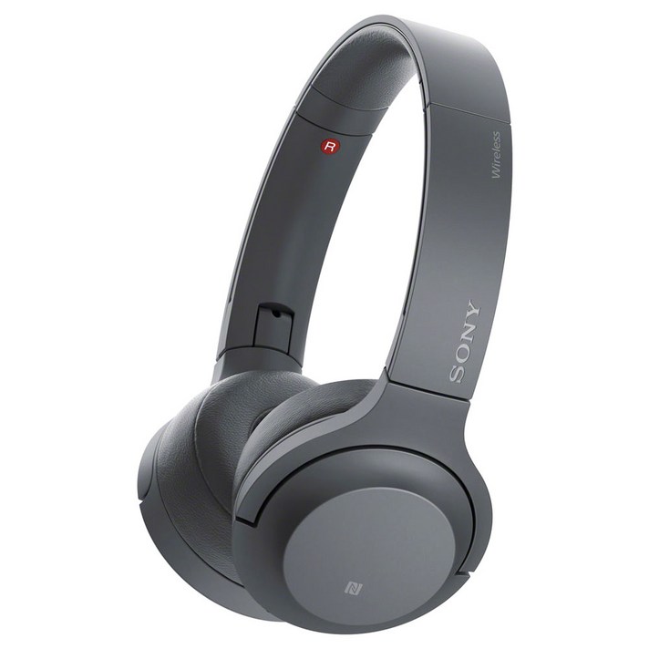 소니 hear on 2 Mini Wireless 블루투스헤드폰, 그레이시 블랙, WH-H800