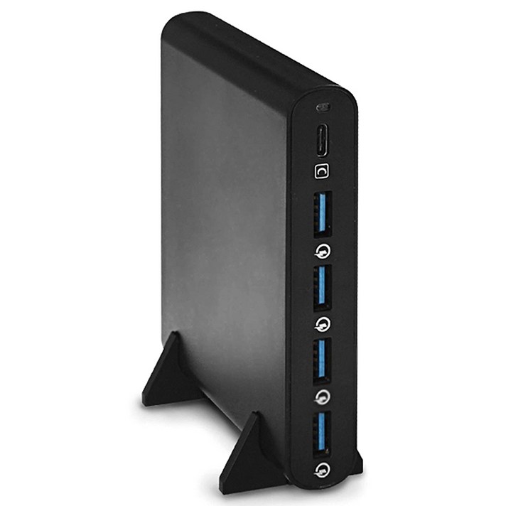 프리디 80W 5포트 QC 3.0 멀티충전 어댑터 EA1703, 블랙, 1개