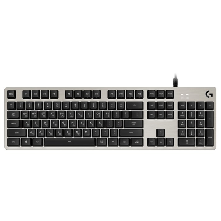 로지텍 기계식 게이밍 키보드 G413, SILVER 화이트 백라이트