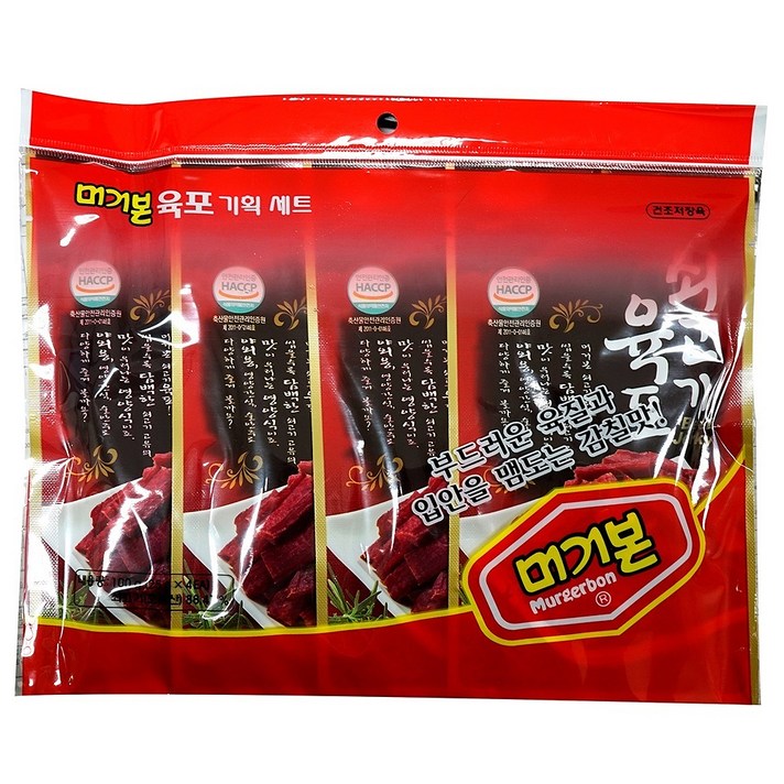 머거본 쇠고기 육포, 25g, 4개입