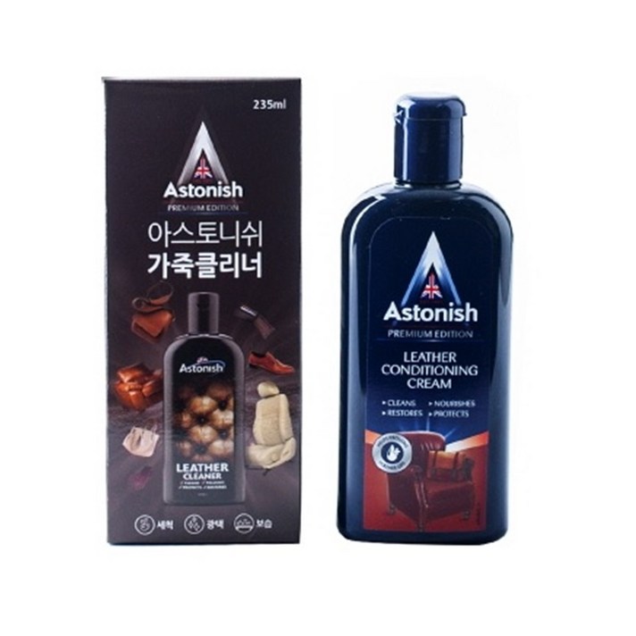 아스토니쉬 가죽 보호 클리너, 1개, 235ml