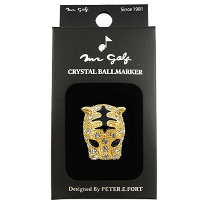 미스터골프 14K금 도금 12간지 크리스탈 볼마커, 호랑이