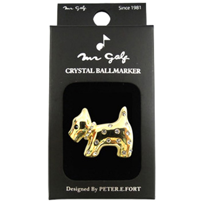 미스터골프 14K금 도금 12간지 크리스탈 볼마커, 개