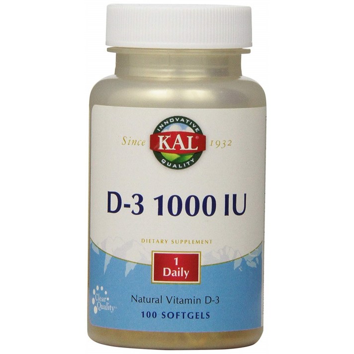 Kal D-3 1000 IU 소프트젤, 100개입, 1개