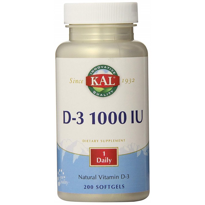 Kal D-3 1000 IU 소프트젤, 200개입, 1개