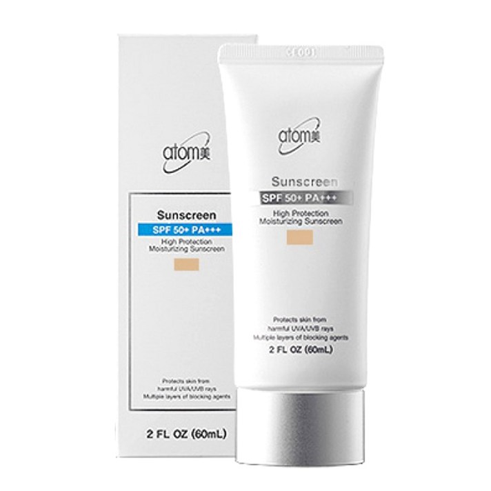 애터미 선크림 SPF50+ PA+++ 베이지, 60ml, 1개