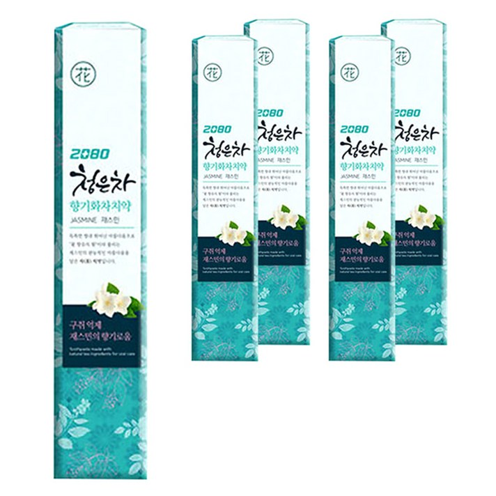 2080 청은차 향기화차 치약, 190g, 5개