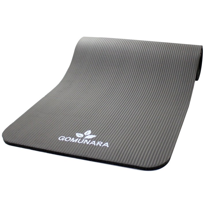 고무나라 프리미엄 NBR 요가매트, 네츄럴-블랙