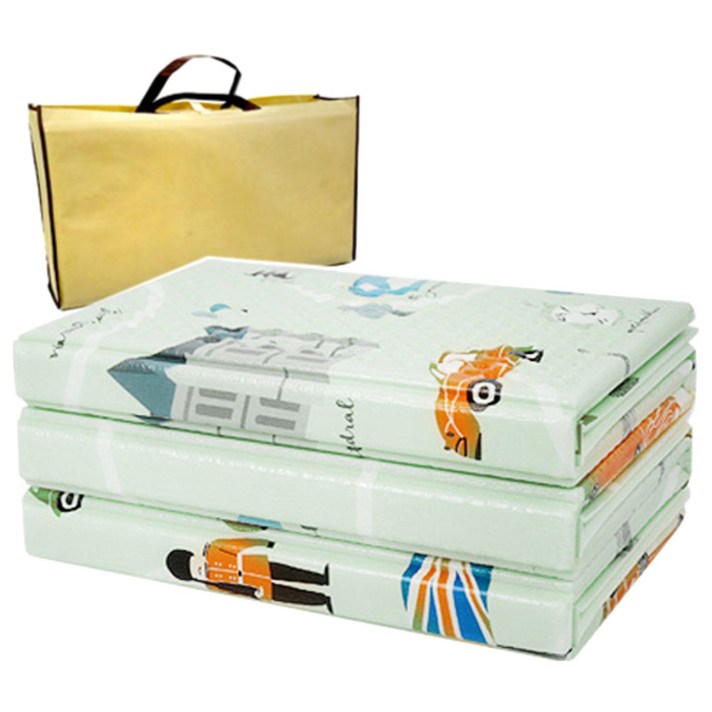 아마다 3단 엠보 캠핑매트 + 가방 랜덤발송, 런던 민트