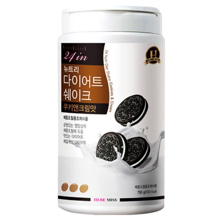 투에니포 뉴트리 다이어트 쉐이크 쿠키앤크림맛, 750g, 1개