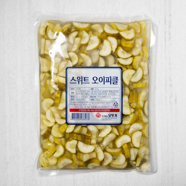오뚜기 스위트 오이피클, 3kg, 1개