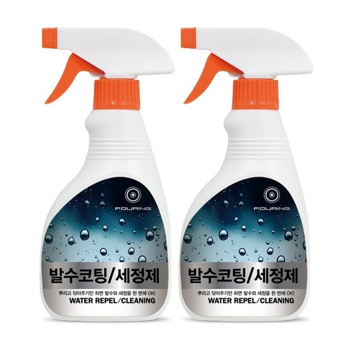 훠링 유리발수코팅+세정제, 300ml, 2개