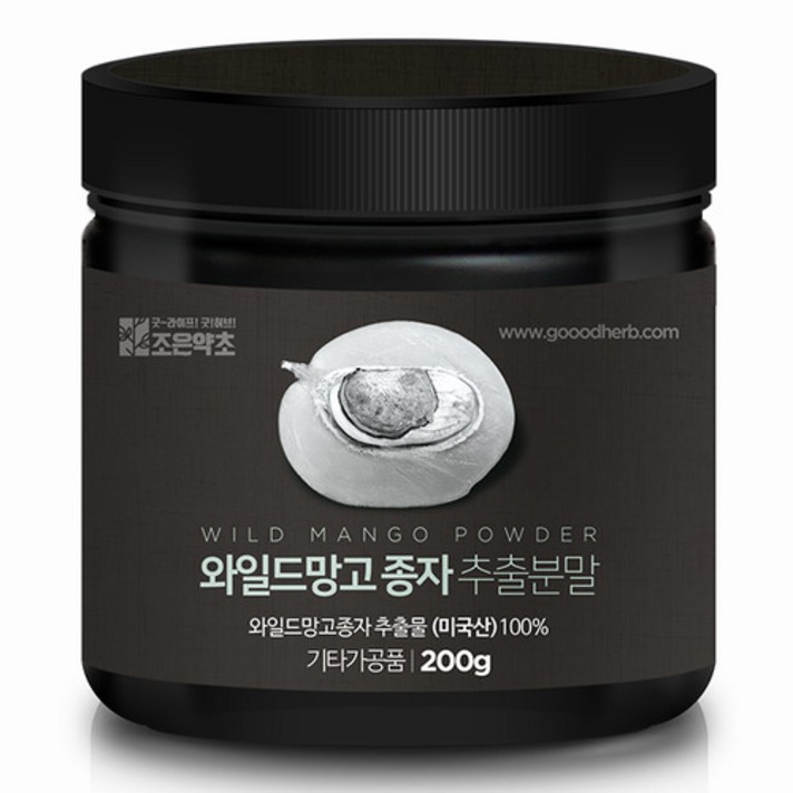 조은약초 와일드망고 종자 추출분말 미국산, 200g, 1개