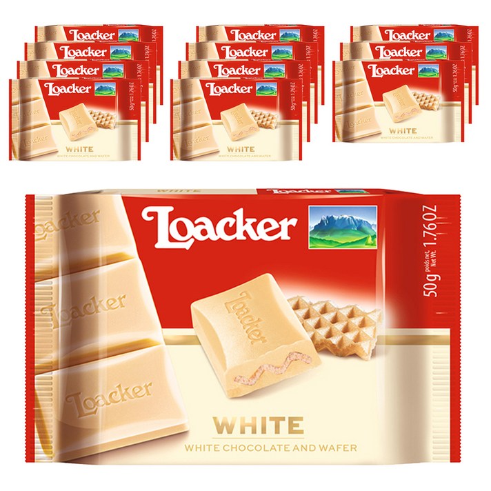 로아커 초콜릿 클래식 화이트, 50g, 12개입