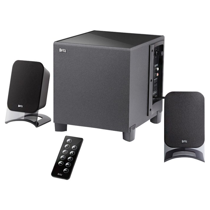 브리츠 2.1 채널 블루투스 스마트 스피커 BR-2750BT, 혼합 색상