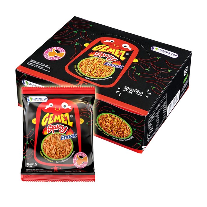 게메즈 에낙 스파이시 라면과자, 14g, 30개입