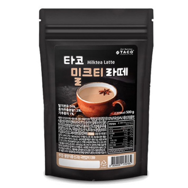 타코 밀크티 라떼, 500g, 1개