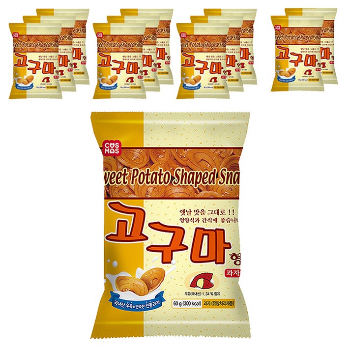 코스모스제과 고구마형 과자, 60g, 12개입