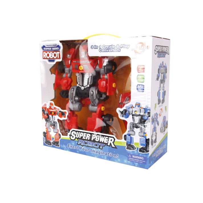 [toyplus] 공구 슈퍼파워 변신 로봇 만들기(1503), 혼합색상