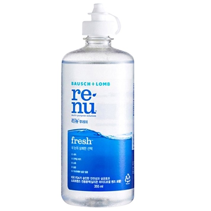 바슈롬 리뉴 후레쉬 렌즈세정/보존액 소프트렌즈용, 355ml, 1개