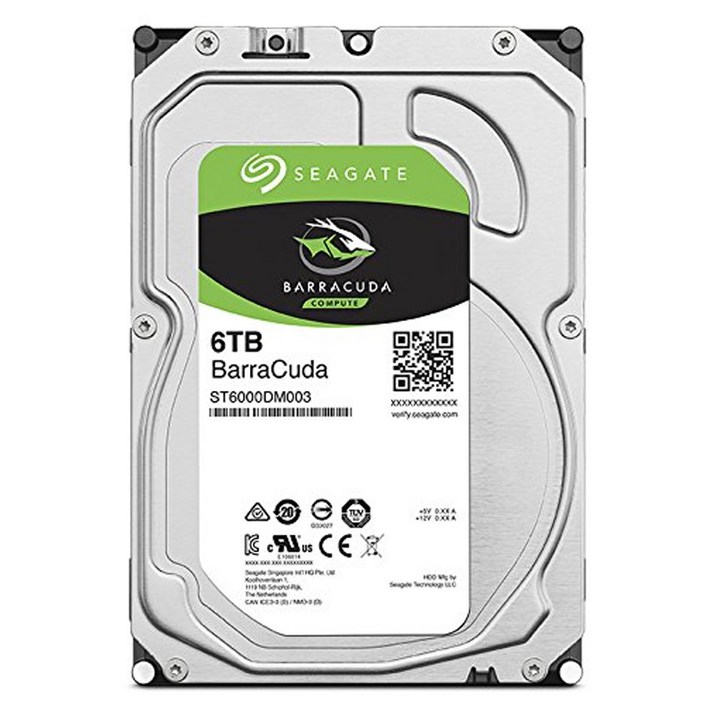 씨게이트 바라쿠다 HDD, ST6000DM003, 6TB