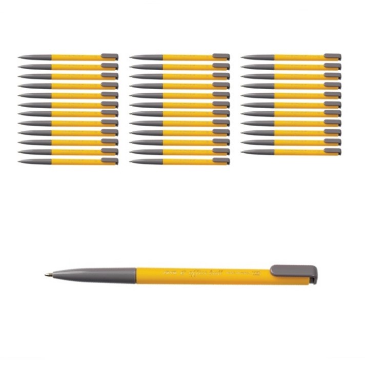 자바펜 1.0mm e-오피스 볼펜, 검정, 36개입