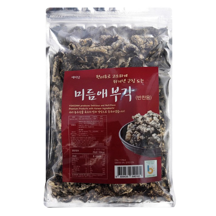 미듬애 부각 반찬용, 220g, 1개