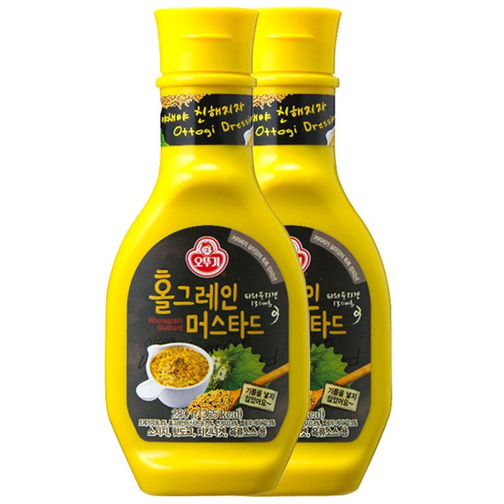 오뚜기 홀그레인머스타드, 280g, 2개