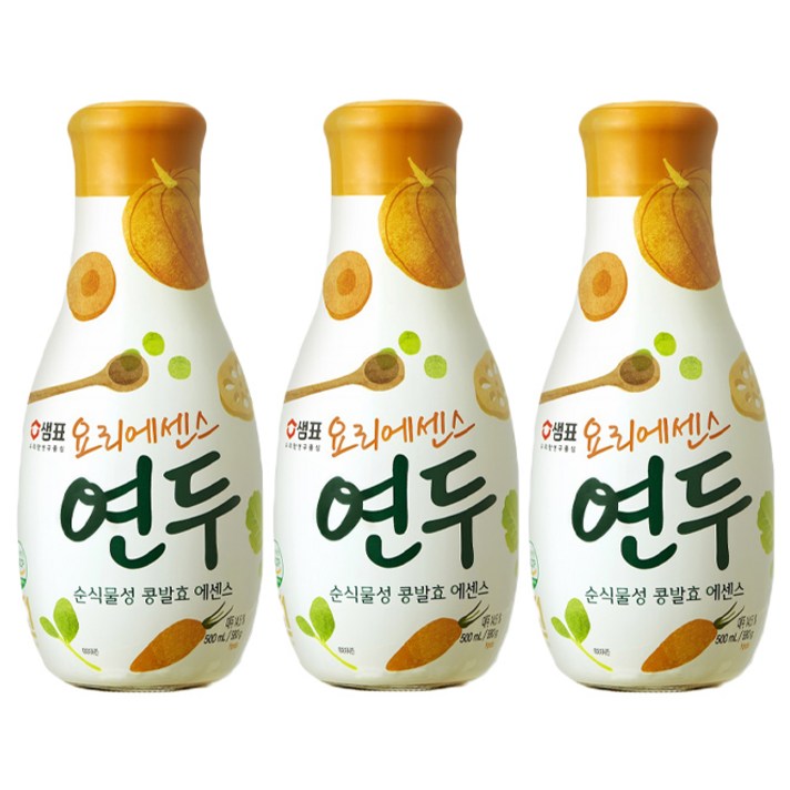샘표 요리에센스 연두, 500ml, 3개