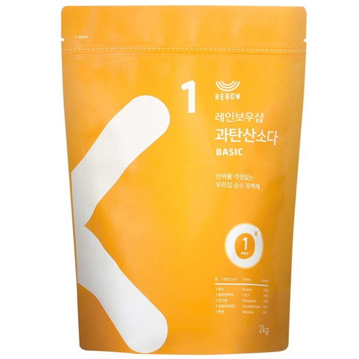 레인보우샵 과탄산소다 베이직 리필, 2kg, 1개