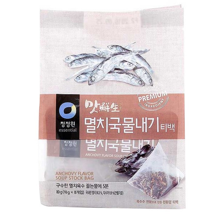청정원 맛선생, 1개, 맛선생멸치티백80g