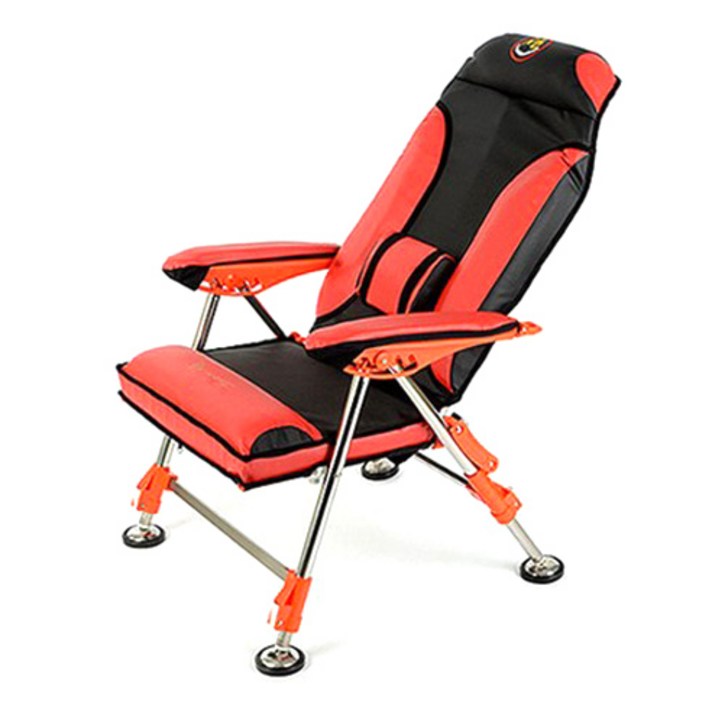 SOM 섬 프리미엄 골드 쿠션 낚시의자 의자, 주황, 1개