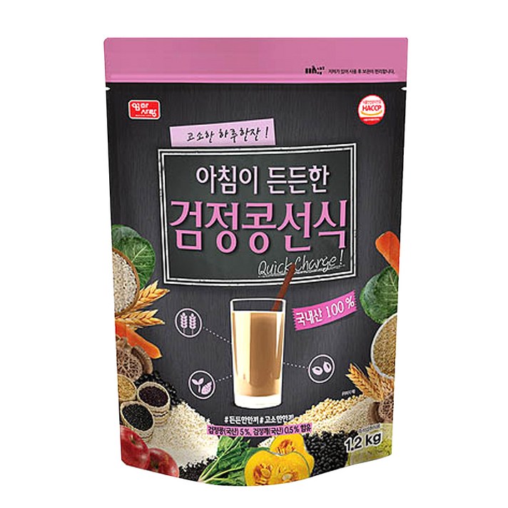 엄마사랑 아침이 든든한 검정콩 선식, 1.2kg, 1개