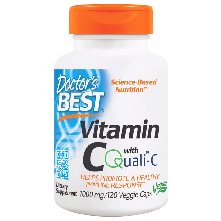 Doctor's Best 비타민 C 1000mg 베지캡, 120개입, 1개