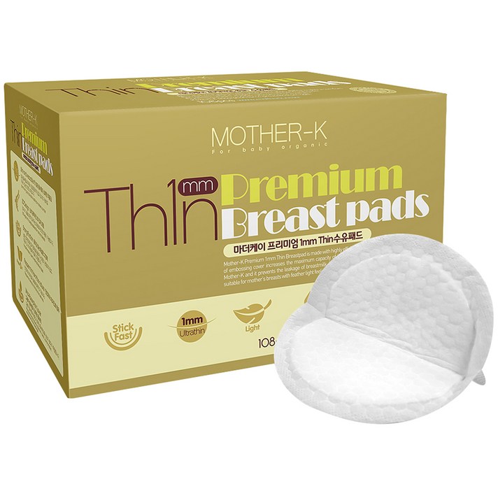 마더케이 프리미엄 Thin 1mm 수유패드, 108매, 1개