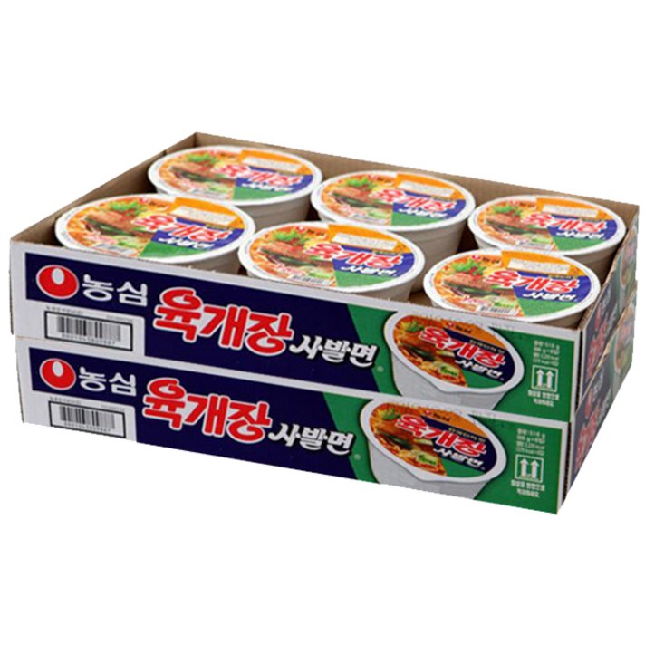 농심 육개장 사발면 86g, 12개