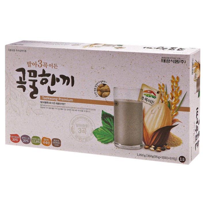 태광선식 발아3곡이든 곡물한끼, 35g, 30개입