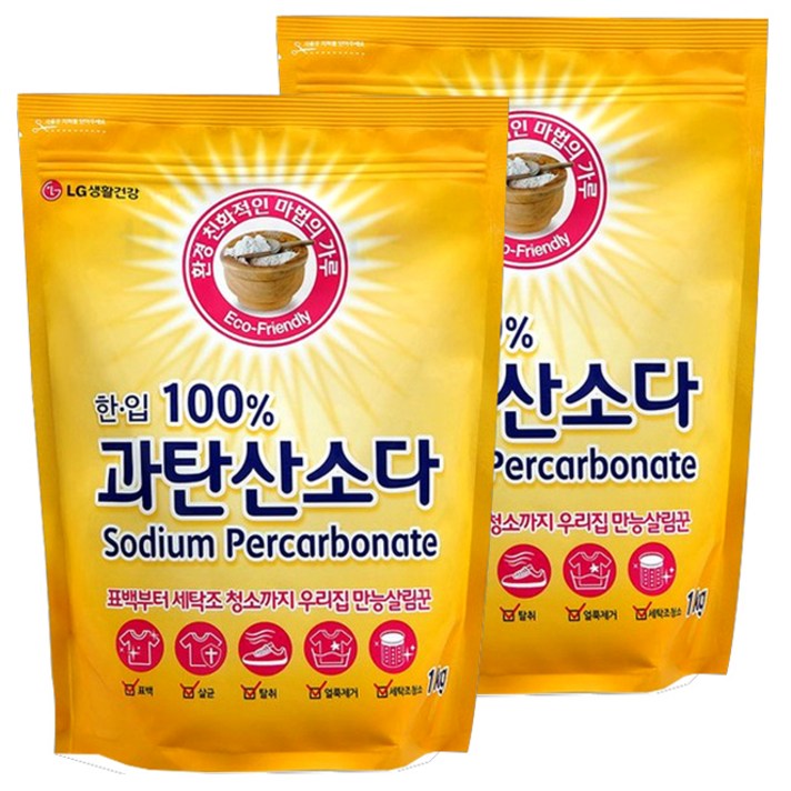 한입 100% 과탄산소다 리필형, 1kg, 2개