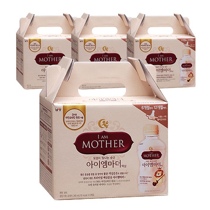남양유업 아이엠마더 액상분유 2단계 240 ml, 6개입, 4개