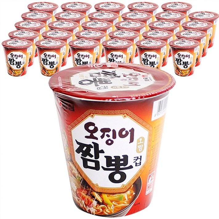 농심 오징어짬뽕 컵, 67g, 30개입