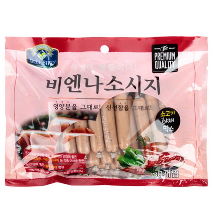 벨버드 반려견 비엔나 소시지 30p, 소고기 + 야채 혼합맛, 1개