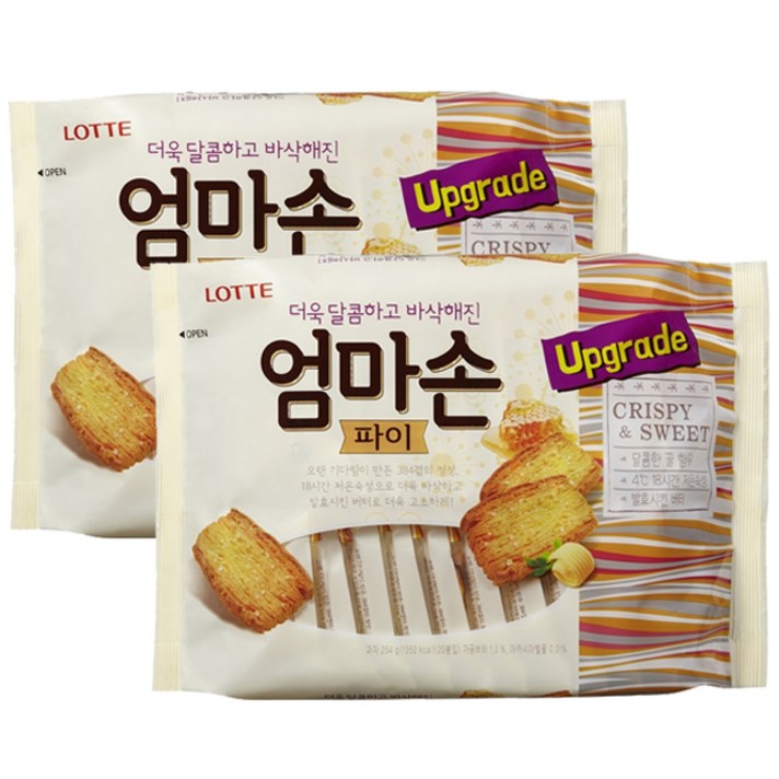 롯데제과 엄마손 파이, 254g, 2개