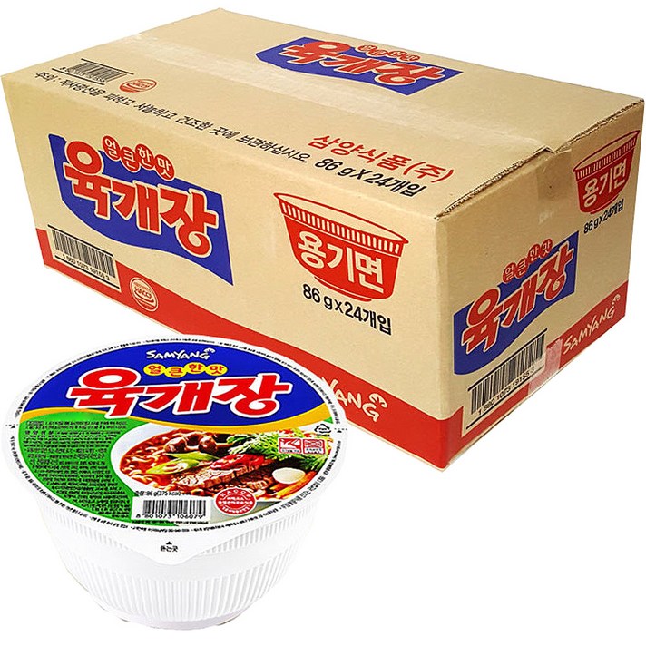 삼양 육개장 86g, 24개입