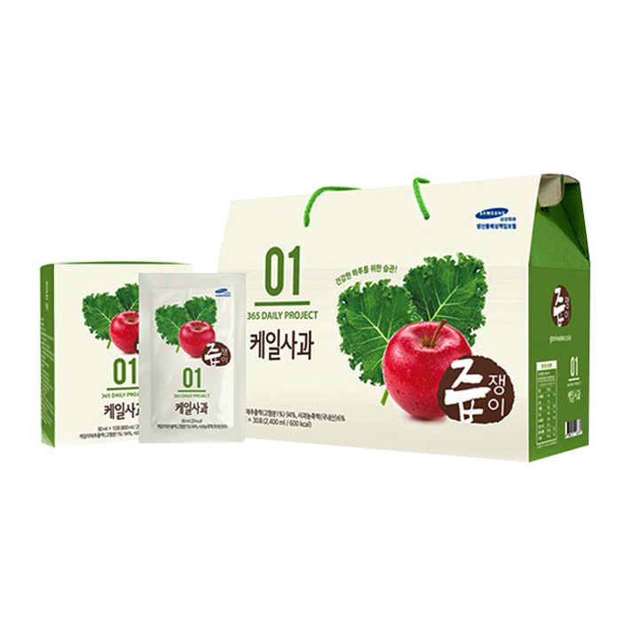 즙쟁이 케일사과, 80ml, 30개입