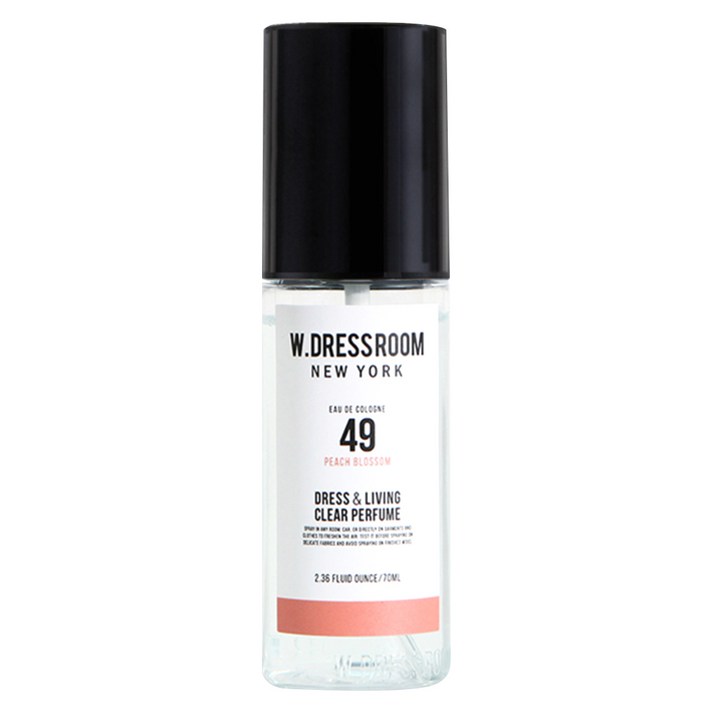 더블유드레스룸 드레스 앤 리빙 클리어 퍼퓸 70ml, No 49 피치블러썸, 1개