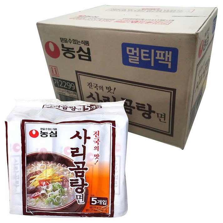 [농심] 사리곰탕면 (110g x 40개), 40개